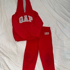 GAP Kids Red Sweatpants & Hoodie Set